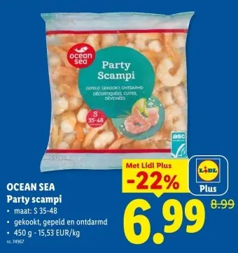 Promotie: Party scampi