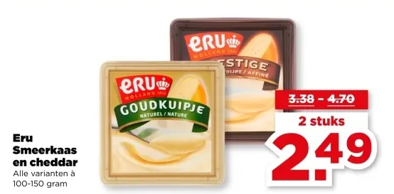 Aanbieding: Smeerkaas en cheddar