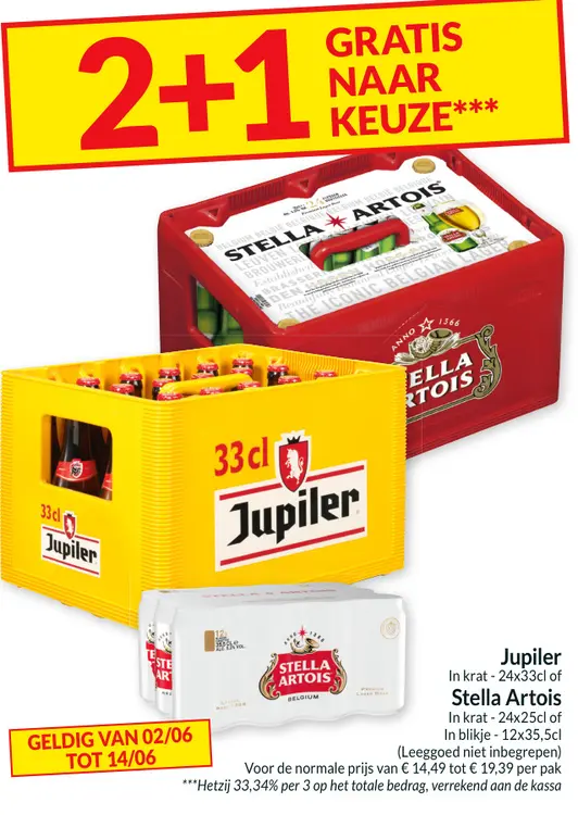 Promotie: Jupiler of Stella Artois