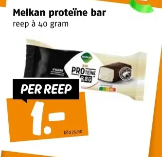Aanbieding: Melkan proteïne bar