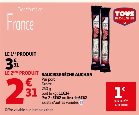 Offre: Saucisse sèche