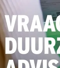 Aanbieding: Vraag duurzaam advies