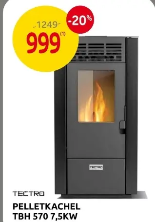 Promotie: Pelletkachel tbh 570 7,5kw