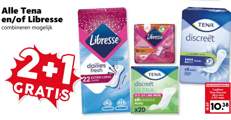 Aanbieding: Alle Tena en/of Libresse