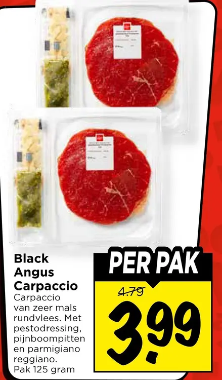 Aanbieding: Black Angus Carpaccio