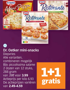 Aanbieding: Dr. Oetker mini-snacks