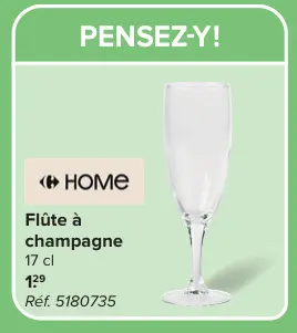 Offre: Home Flûte à champagne