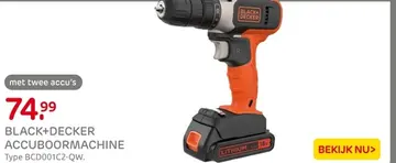 Aanbieding: Black+decker accuboormachine