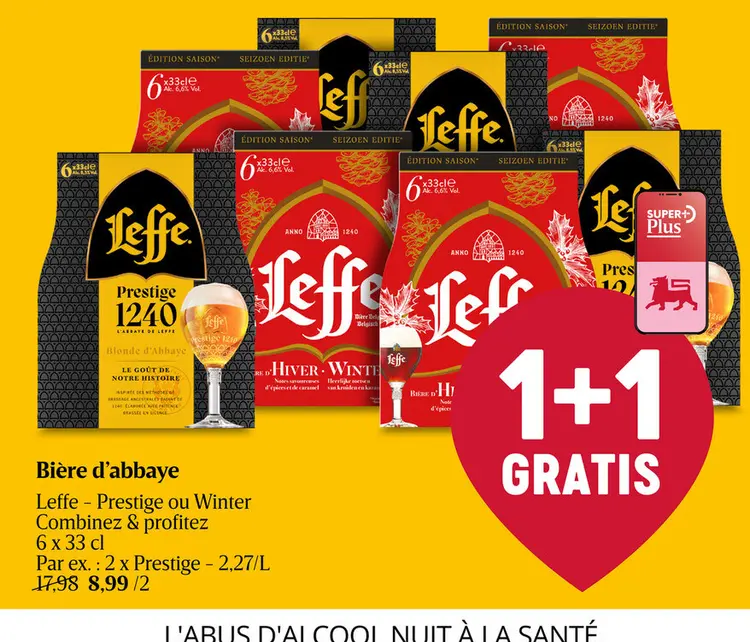 Offre: Bière d'abbaye Leffe - Prestige ou Winter