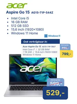 Aanbieding: Acer Aspire Go 15