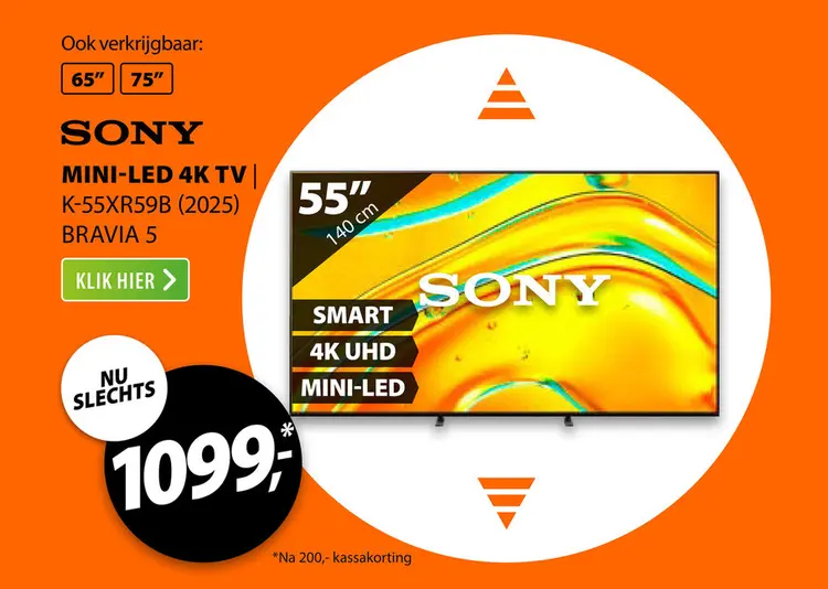 Aanbieding: Sony K-55XR59B (2025) BRAVIA 5