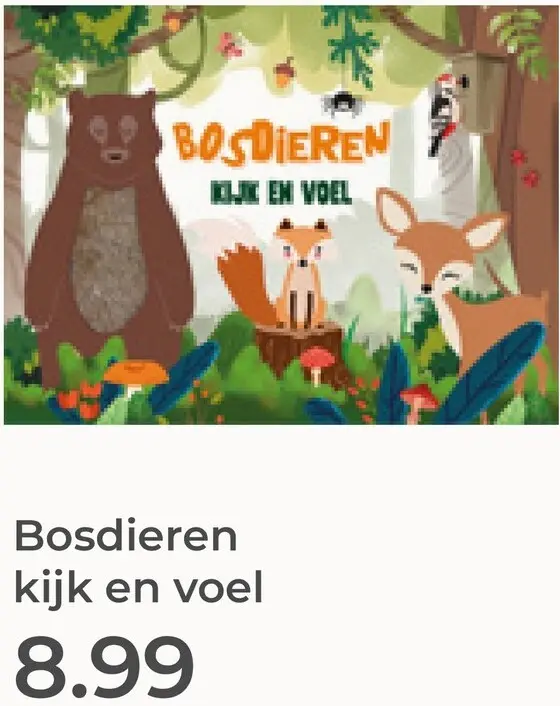 Aanbieding: Bosdieren kijk en voel