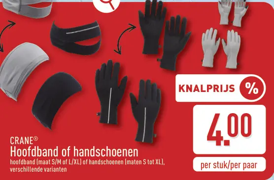 Promotie: Hoofdband of handschoenen