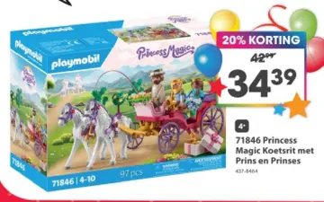 Aanbieding: 71846 Princess Magic Koetsrit met Prins en Prinses