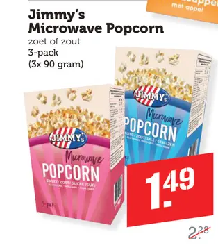 Aanbieding: Jimmy's Microwave Popcorn