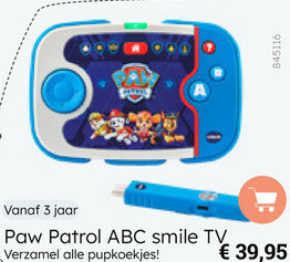 Aanbieding: Paw Patrol ABC smile TV