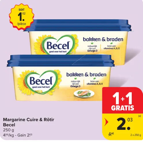 Offre: Margarine Cuire & Rôtir