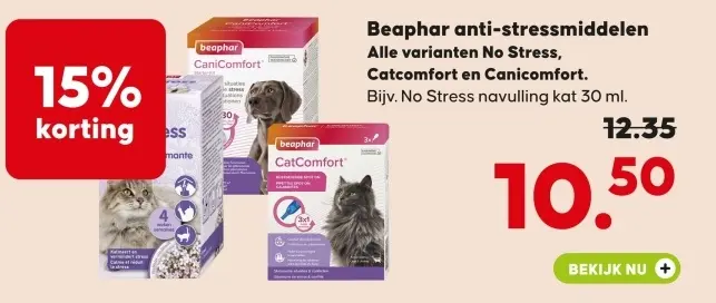 Aanbieding: Beaphar anti-stressmiddelen