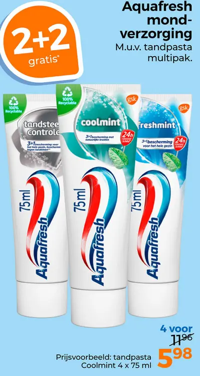 Aanbieding: Aquafresh mondverzorging