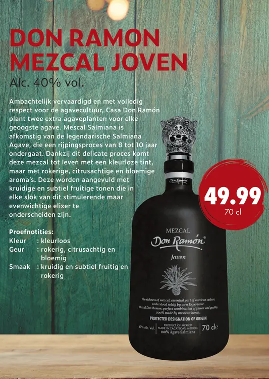 Aanbieding: Don Ramon Mezcal Joven