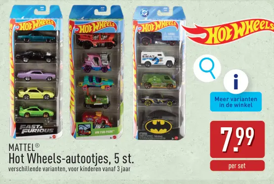 Promotie: Hot Wheels-autootjes