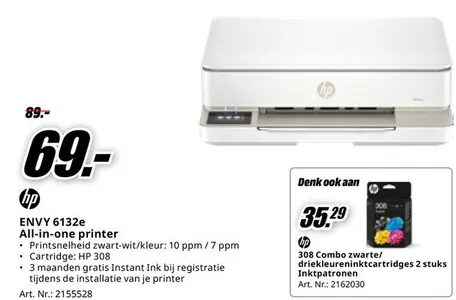 Promotie: ENVY 6132e All-in-one printer