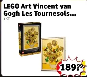 Offre: LEGO Art Vincent van Gogh Les Tournesols