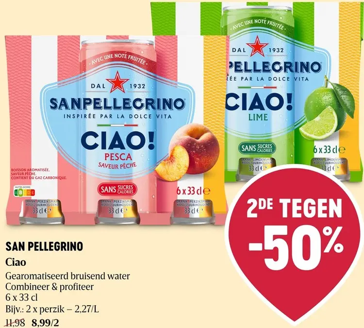 Promotie: Ciao Gearomatiseerd bruisend water