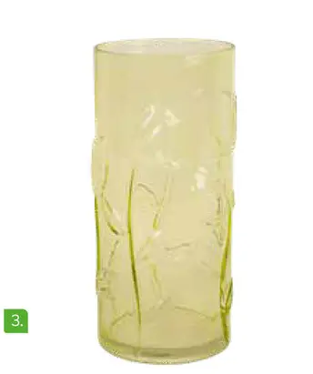 Promotie: Watergroene glazen vaas