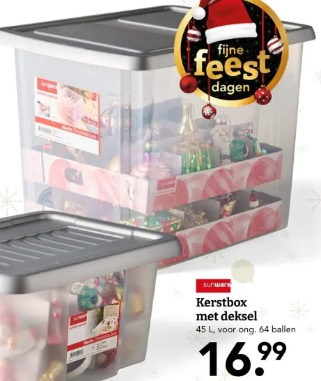 Aanbieding: Kerstbox met deksel