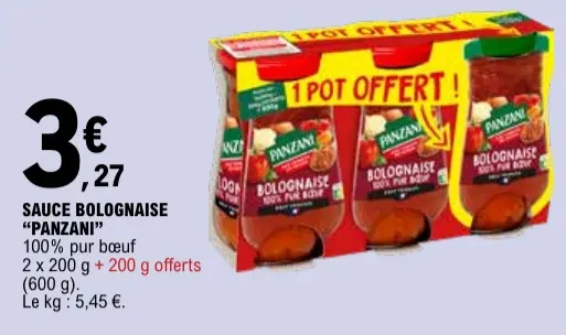 Promotie: Sauce bolognaise