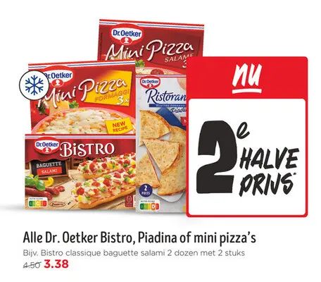 Aanbieding: Dr. Oetker Bistro, Piadina of mini pizza's