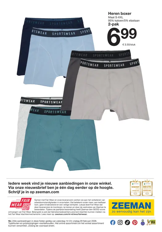 Aanbieding: Heren boxer