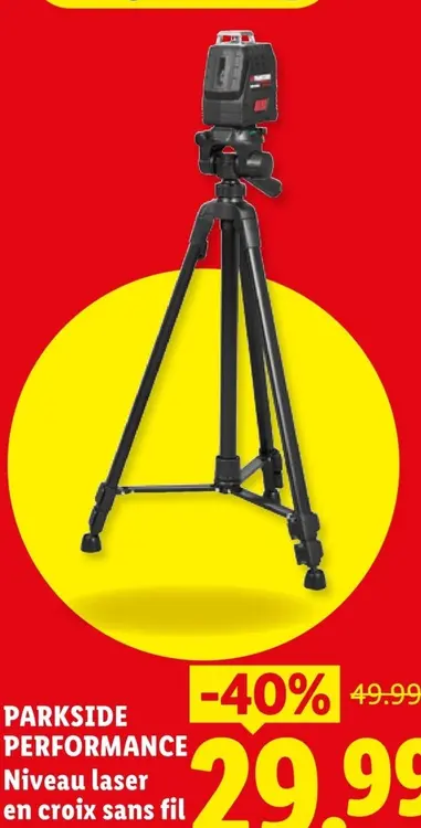 Offre: Niveau laser en croix sans fil