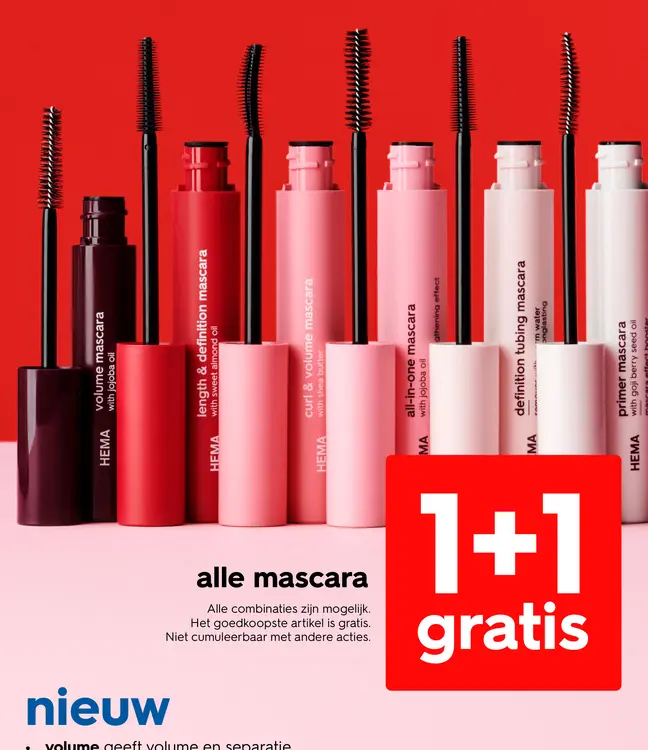 Promotie: alle mascara