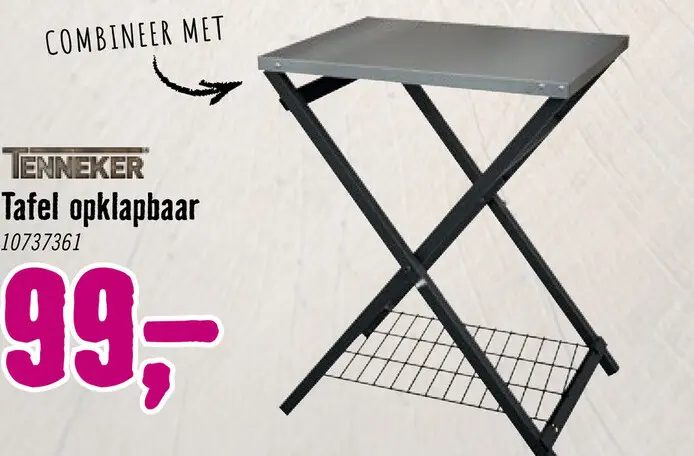 Aanbieding: TENNEKER Tafel opklapbaar t.b.v. pizza oven