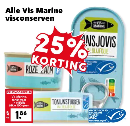 Aanbieding: Vis Marine visconserven