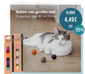 Aanbieding: Ballen van gevilte wol