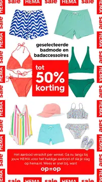 Aanbieding: geselecteerde badmode en badaccessoires
