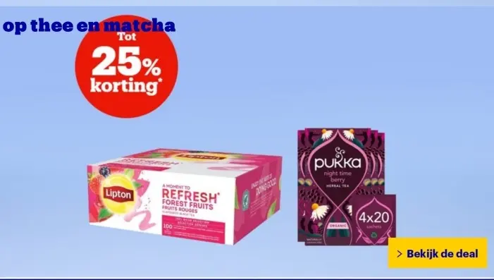 Aanbieding: Thee en matcha