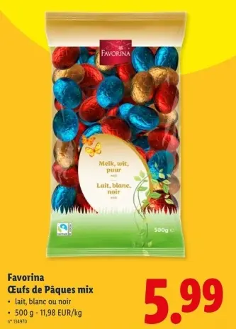 Offre: Œufs de Pâques mix
