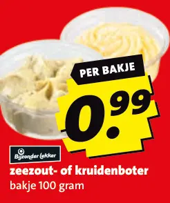 Aanbieding: Zeezout- of kruidenboter