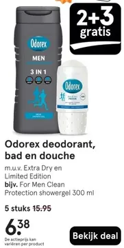 Aanbieding: Odorex deodorant, bad en douche