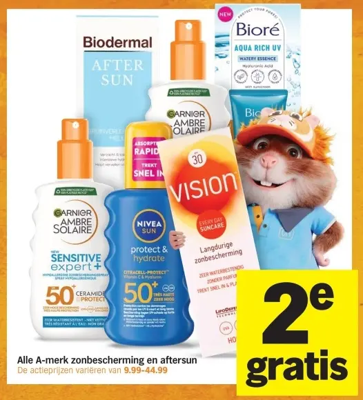 Aanbieding: Alle A-merk zonbescherming en aftersun