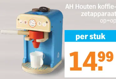 Promotie: Houten koffiezetapparaat