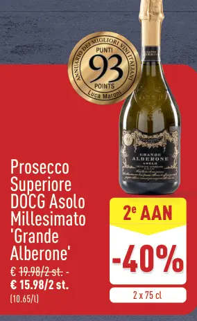 Aanbieding: Prosecco Superiore DOCG Asolo Millesimato 'Grande Alberone'