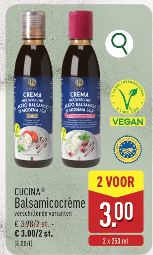 Promotie: Balsamicocrème