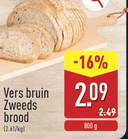 Promotie: Vers bruin Zweeds brood