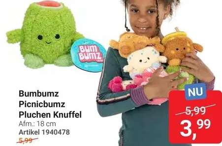 Aanbieding: Picnicbumz Pluchen Knuffel