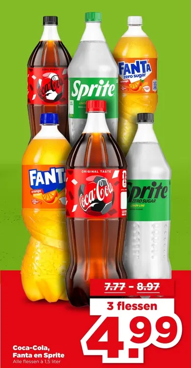Aanbieding: Coca-Cola, Fanta en Sprite
